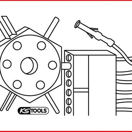 KS TOOLS Entriegelungswerkzeug ( 150.1232 ) - Toolbrothers
