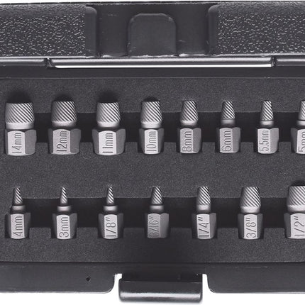 KS TOOLS Spiral-Schrauben- und Bolzenausdreher-Satz, 15-tlg ( 150.1385 ) - Toolbrothers