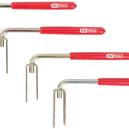 KS TOOLS Bremsleuchten-Demontage-Gabel-Satz für Mercedes, 4-tlg ( 150.1691 ) - Toolbrothers