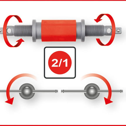 KS TOOLS 2-Weg-Spindel für Druck- und Drehvorrichtung ( 150.1966 ) - Toolbrothers