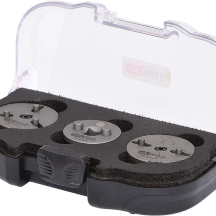 KS TOOLS Universal Bremskolben-Rückstell-Werkzeug-Adapter-Satz, 3-tlg ( 150.2295 ) - Toolbrothers
