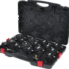 KS TOOLS Turbolader-Ladeluft-System-Prüfkoffer-Satz, 17-tlg ( 150.2520 ) - Toolbrothers