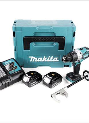 Makita DDF 481 RTJ Akku Bohrschrauber 18 V 115Nm + 2x Akkus 5,0Ah + Ladegerät im Makpac 2 - Toolbrothers