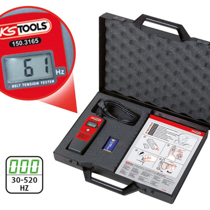 KS TOOLS Elektronischer Riemenspannungs-Prüfer HZ ( 150.3165 ) - Toolbrothers