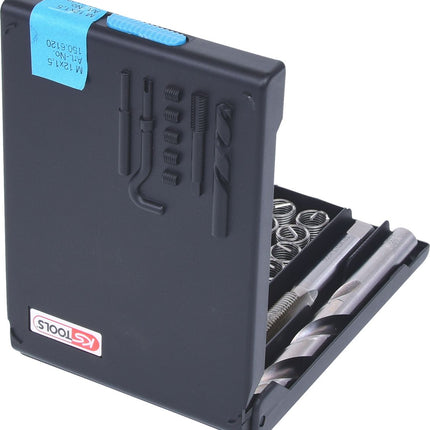 KS TOOLS Nirostahl Gewinde-Reparatur-Satz M12x1,5x16,5mm, 14-tlg ( 150.6120 ) - Toolbrothers