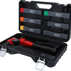 KS TOOLS 3 in 1 Handnietzangen-Satz, drehbar, 12-tlg. ( 150.9820 ) - Toolbrothers