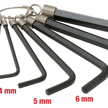 KS TOOLS Innensechskant-Winkelstiftschlüssel-Satz am Ring, 8-tlg2-10mm ( 151.3250 ) - Toolbrothers