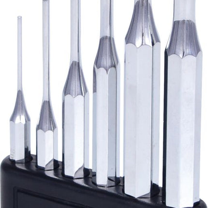 KS TOOLS Splintentreibersatz, hochglanz verchromt, 6-tlg ( 156.0150 ) - Toolbrothers