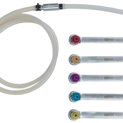 KS TOOLS Bremsen-Entlüftungsschlüssel-Satz, 6-tlg ( 160.0725 ) - Toolbrothers