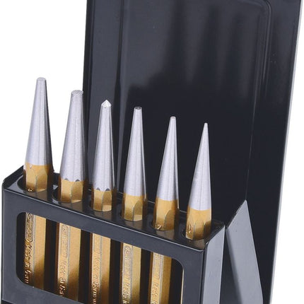 KS TOOLS Durchtreibersatz, 6-tlg in Blechklappkassette ( 162.2124 ) - Toolbrothers
