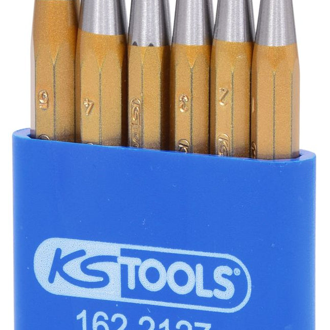 KS TOOLS Durchtreibersatz, 6-tlg in Kunststoffständer  ( 162.2127 )