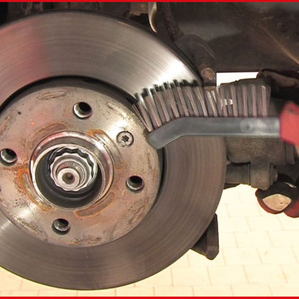 KS TOOLS Stahldraht-Bremssattel-Drahtbürste 2-reihig ( 201.2320 ) - Toolbrothers