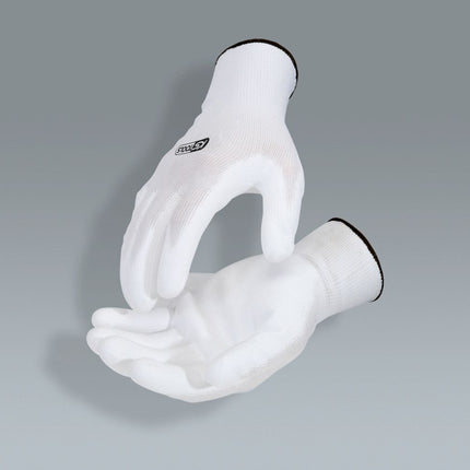 KS TOOLS Mikro-Feinstrickhandschuhe-weiß, 11, 12 Paar ( 310.0460 ) - Toolbrothers