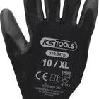 KS TOOLS Mikro-Feinstrickhandschuhe, schwarz, 10, 12 Paar ( 310.0475 ) - Toolbrothers