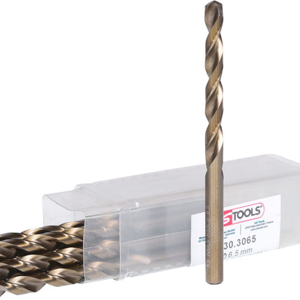 KS TOOLS HSS-G Co 5 Spiralbohrer, 6,5mm, 10er Pack ( 330.3065 ) - Toolbrothers