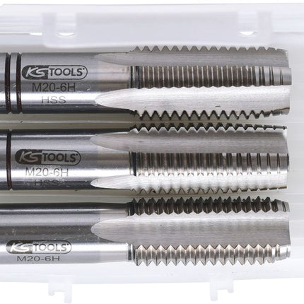 KS TOOLS Jeux de tarauds à main HSS M M, M20x2,5, 3 pcs ( 331.0200 )