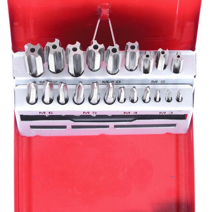 KS TOOLS HSS Handgewindebohrer-Satz M, Stahlblechkassette 21-tlgM3-M12 ( 336.0621 ) - Toolbrothers