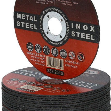 KS TOOLS Hochleistungs-Dünntrennscheibe, Ø 100mm, 1,6mm, 25 Stück ( 337.2010 ) - Toolbrothers