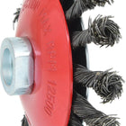 KS TOOLS Kegelform-Stahldrahtrundbürste 0,5mm, Ø 115mm ( 340.0049 ) - Toolbrothers