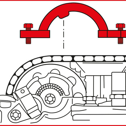 KS TOOLS Motoreinstell-Werkzeug-Satz für GM / Isuzu / Opel / Saab, 5-tlg ( 400.0700 )