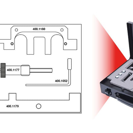 KS TOOLS Motoreinstell-Werkzeug-Satz für BMW, 14-tlg ( 400.1175 ) - Toolbrothers