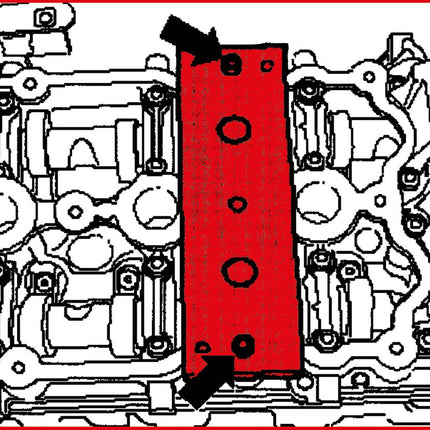 KS TOOLS Motoreinstell-Werkzeug-Satz für VAG, 6-tlg Audi 2,0 Motoren ( 400.2175 ) - Toolbrothers