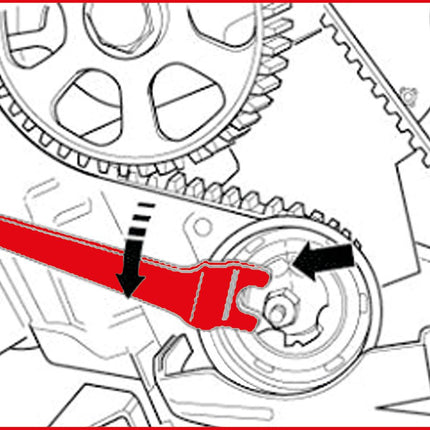 KS TOOLS Motoreinstell-Werkzeug-Satz für VAG, 21-tlg ( 400.2225 )