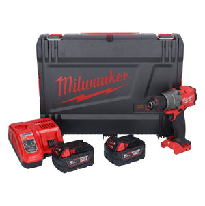 Milwaukee M18 FPD3-502X Akku Schlagbohrschrauber 18 V 158 Nm Brushless ( 4933479860 ) + 2x Akku 5,0 Ah + Ladegerät + HD Box