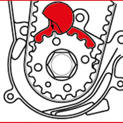 KS TOOLS Motoreinstell-Werkzeug-Satz für VAG, 7-tlg Universal ( 400.2700 )