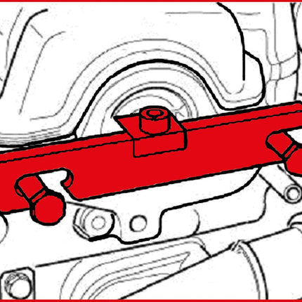 KS TOOLS Nockenwellen-Einstelllineal, 150 mm ( 400.9044 )