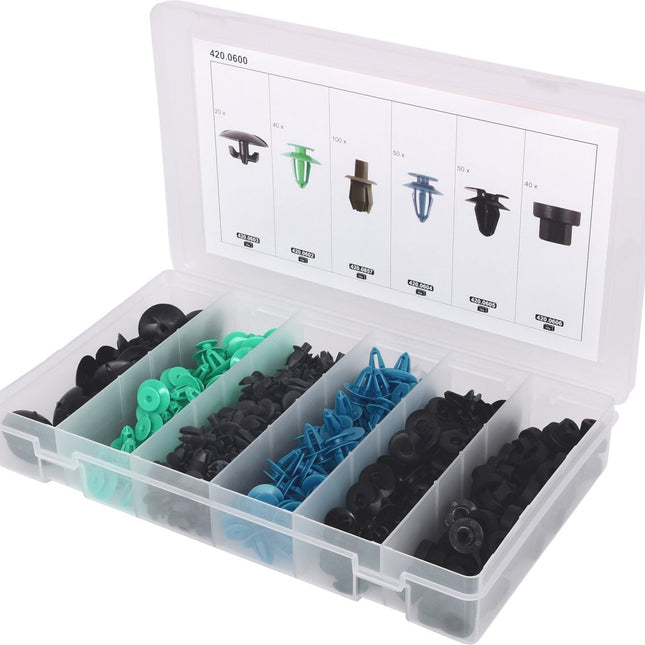 KS TOOLS Befestigungs-Clip-Satz für Opel, 300-tlg ( 420.0600 ) - Toolbrothers