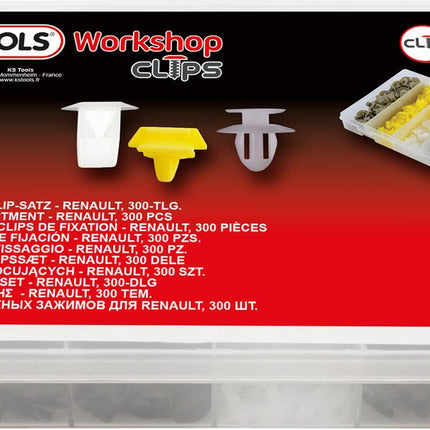 KS TOOLS Befestigungs-Clip-Satz für Renault, 300-tlg ( 420.0750 ) - Toolbrothers