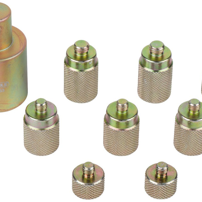 KS TOOLS Distanzschrauben-Satz, für Volkswagen Radlager, 9-tlg ( 440.0150 ) - Toolbrothers