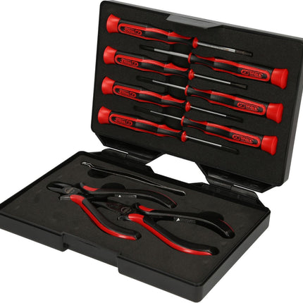 KS TOOLS Feinmechanik-Werkzeug-Satz, 10-tlg ( 500.7180 ) - Toolbrothers