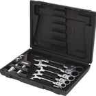 KS TOOLS GEARplus Gelenk-Ratschenringmaulschlüssel-Satz, 12-tlgfeststellbar mit Adapter ( 503.4867 ) - Toolbrothers