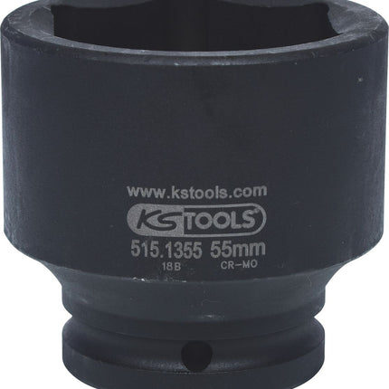 KS TOOLS 3/4" Sechskant-Kraft-Stecknuss, kurz, 55mm ( 515.1355 )