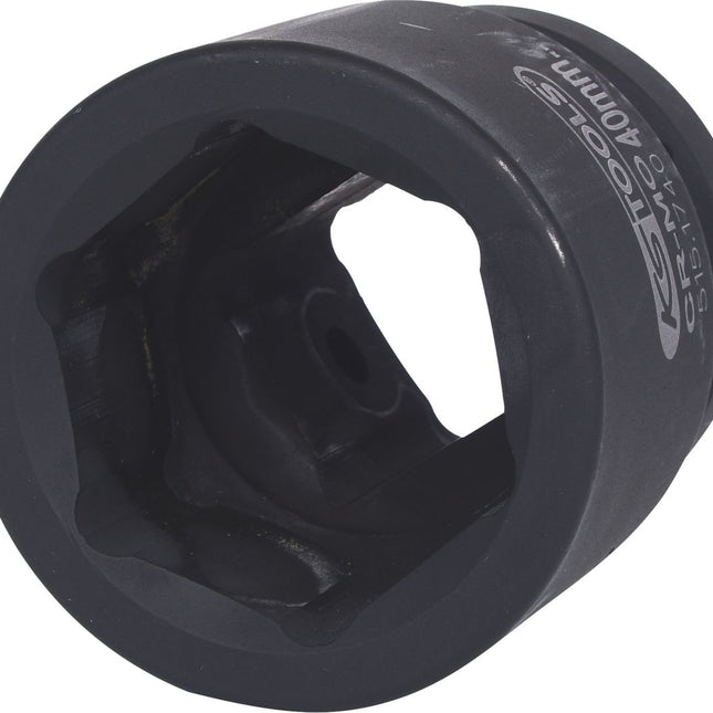 KS TOOLS 1" Sechskant-Kraft-Stecknuss, kurz, 40mm ( 515.1740 ) - Toolbrothers