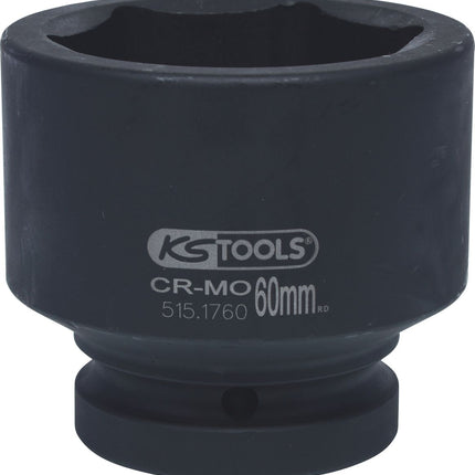 KS TOOLS 1' Bussola esagonale p.avvitatori ad impulsi,corta,60mm ( 515.1760 )