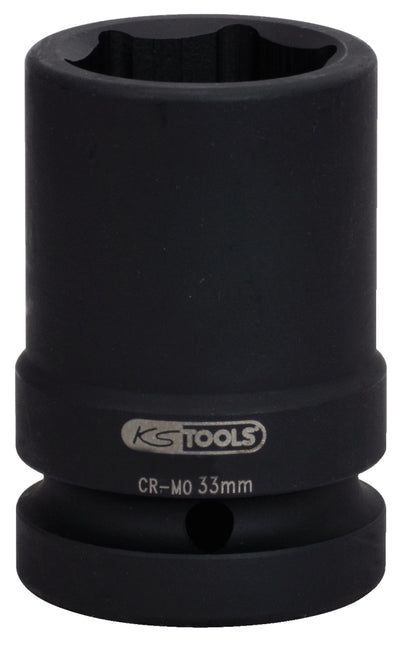 KS TOOLS 1" Sechskant-Kraft-Stecknuss, mittel lang, 27mm ( 515.2127 ) - Toolbrothers