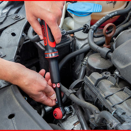 KS TOOLS 1/4" ERGOTORQUE®precision Ratschen-Drehmomentschlüssel Drehknopf, 5-25Nm ( 516.1412 )