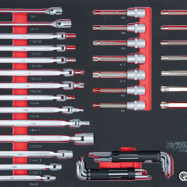 KS TOOLS SCS Schlüssel-Satz, 53-tlg in 1/1 Systemeinlage ( 711.0053 ) - Toolbrothers