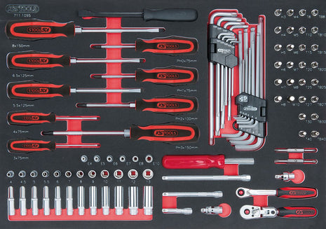 KS TOOLS SCS 1/4" Steckschlüssel-Satz, 95-tlg in 1/1 Systemeinlage ( 711.1095 ) - Toolbrothers