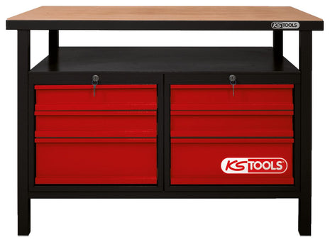 KS TOOLS Etabli d'atelier 6tiroirs 840x1200x600mm ( 865.0004 )