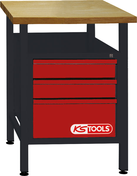 KS TOOLS Etabli d'atelier 3 tiroirs 840x600x600mm  ( 865.0010 )