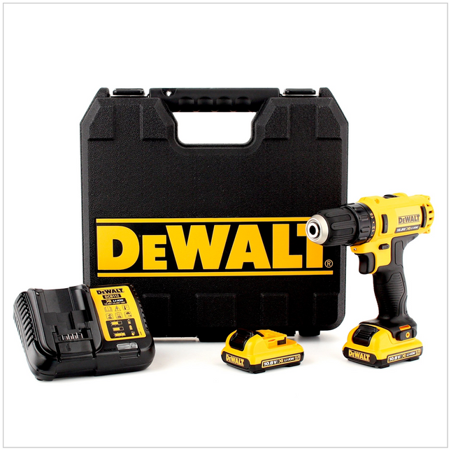 DeWalt DCD 710 D2 10,8V XR Li-Ion Akku-Bohrschrauber mit 2 x 2 Ah Akkus, Lader, Koffer - Toolbrothers