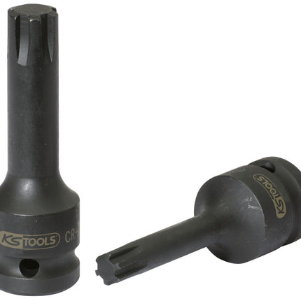 KS TOOLS 1/2" Kraft-Bit-Stecknuss für RIBE-Schrauben, M8 ( 911.0938 ) - Toolbrothers