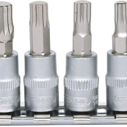 KS TOOLS 1/4" Bit-Stecknuss-Satz XZN, 6-tlg, M4-M10 ( 911.1547 ) - Toolbrothers
