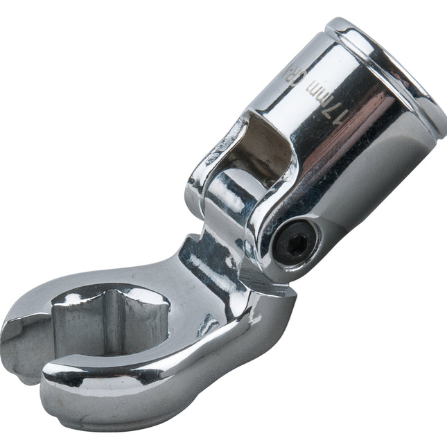 KS TOOLS 3/8" Gelenk-Ringschlüssel-Stecknuss, SW19 ( 911.1717 ) - Toolbrothers