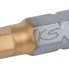 KS TOOLS 1/4' Punta TIN para tornillos con encastre hexagonal, 25mm, 10mm, paquete de 5 ( 911.3679 )