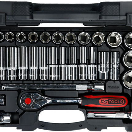 KS TOOLS 1/2' CHROMEplus Coffret de douilles, 35 pcs ( 918.0635 )